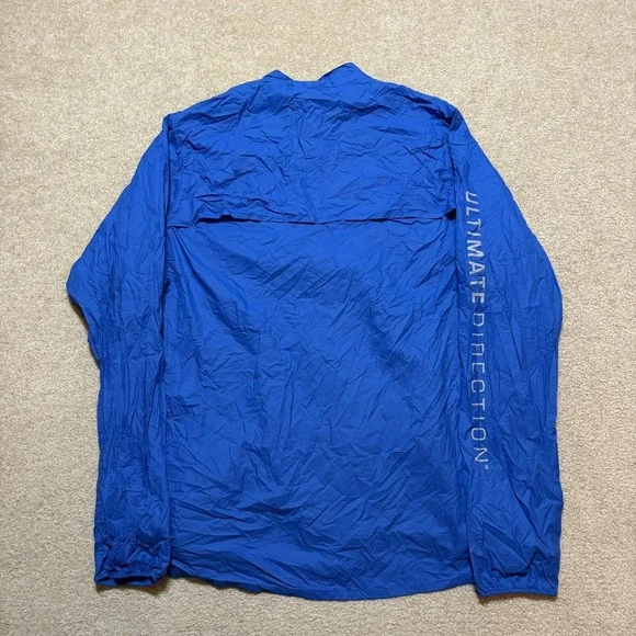 Ultimate Direction Jacket Mens XL Blue Running Softshell Lightweight Nylon Gorp